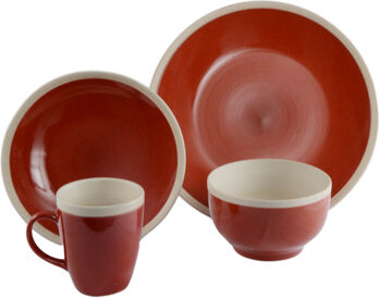ColorUs China Alecto 16 Piece Dinnerware Set, Service for 4