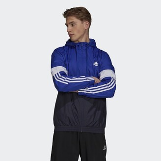 adidas Essentials Fleece Windbreaker Bold Blue XL Mens - ShopStyle Jackets