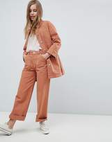 Thumbnail for your product : Pull&Bear Denim Co-Ord Wide Leg Jeans In Terracota