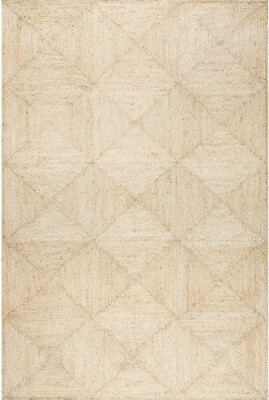 Union Rustic Marjorine Tiled Jute Area Rug