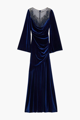 Blue Velvet Women's Evening Dresses ...