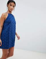Thumbnail for your product : ASOS Petite DESIGN Petite low back mini sundress in heart broderie