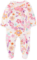 Thumbnail for your product : Absorba Floral Cotton Footie (Baby Girls)