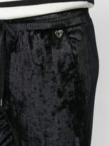 Thumbnail for your product : Twin-Set velvet drawstring trousers