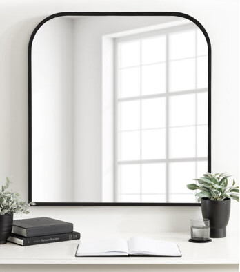 Kate and Laurel Metal Arch Wall Mirror