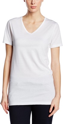 Trigema Women's Damen V-shirt - Slim Fit T-Shirt