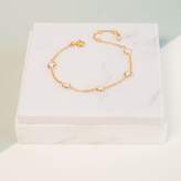 Thumbnail for your product : Auree Jewellery - Antibes White Topaz and Gold Vermeil Bracelet
