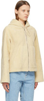 Thumbnail for your product : Loewe Off-White Shearling Hooded Jacket