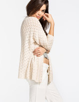 Thumbnail for your product : WOVEN HEART Open Stitch Womens Cocoon Cardigan