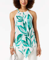 Thumbnail for your product : Alfani Printed Pointed-Hem Top, Created for Macy's