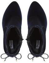Thumbnail for your product : Dune Ladies OCTAGON Lace Up Back Ankle Boot in Navy
