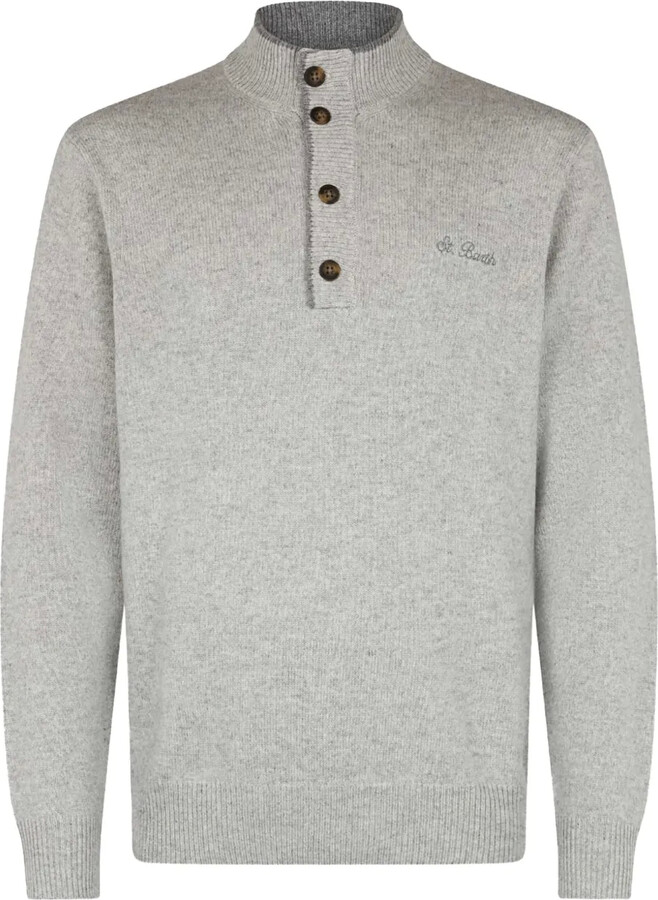 MC2 Saint Barth Mock-Neck Button Sweater