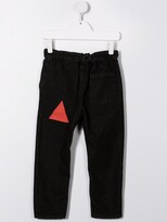 Thumbnail for your product : Bobo Choses Embroidered-Circles Dungaree Jeans