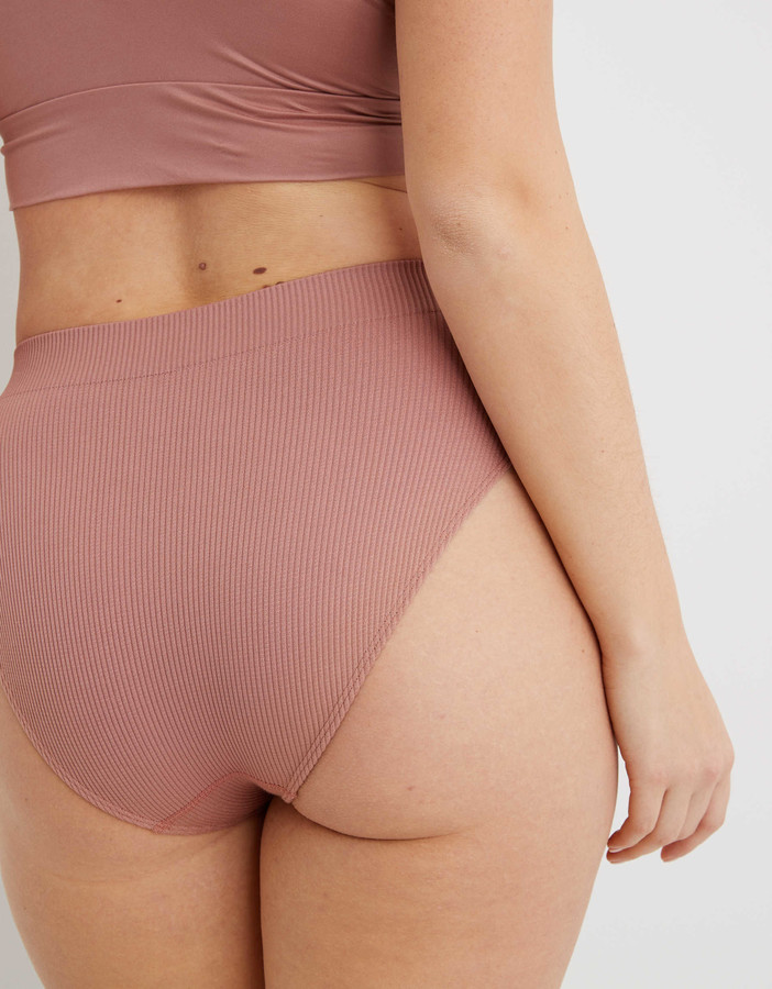 aerie Ribbed Seamless High Cut Bikini Underwear - ShopStyle Teen Girls'  Intimates