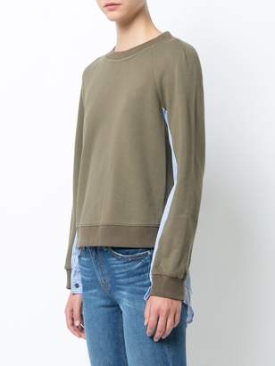 Derek Lam 10 Crosby Long Sleeve 2-in-1 with Shirting Combo