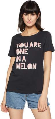 Only Women's Onlmelon S/S Print Top Box Ess T-Shirt