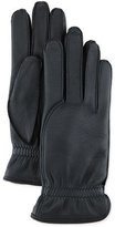 Thumbnail for your product : Loro Piana Leather Gloves with Cashmere Lining, Black
