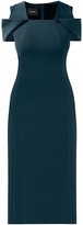Thumbnail for your product : Akris Cold-Shoulder Silk Sheath Dress