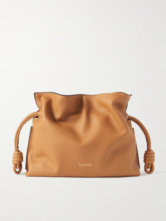 Loewe Flamenco Mini Leather Clutch - Brown