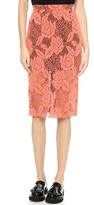 Thumbnail for your product : MSGM Laser Cut Pencil Skirt
