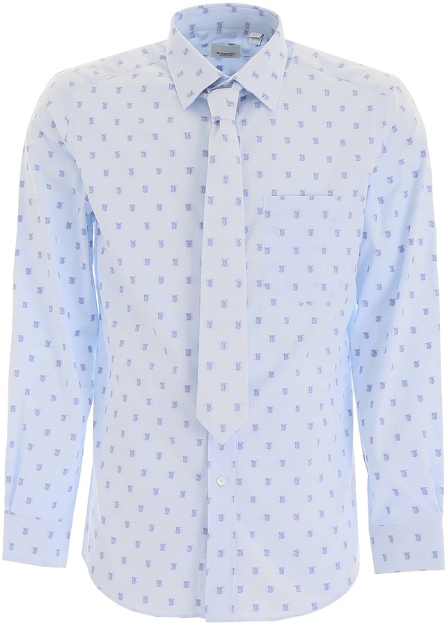 light blue burberry shirt