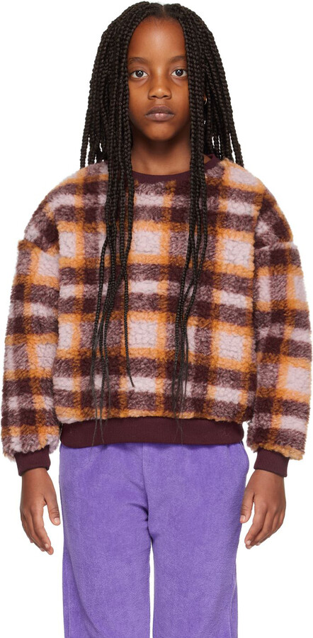 maed for mini Kids Burgundy Woolly Weasel Sweater