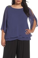 Thumbnail for your product : Alex Evenings Plus Size Women's Embellished Shoulder Tiered Blouse