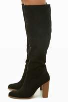 Thumbnail for your product : Forever 21 Faux Suede Stacked Heel Boots