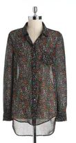 Thumbnail for your product : Vince Camuto Floral Chiffon Hi-Lo Shirt