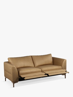 John Lewis & Partners Belgrave Motion Large 3 Seater Leather Sofa with Footrest Mechanism