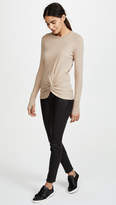 Thumbnail for your product : Enza Costa Side Knot Long Sleeve Tee