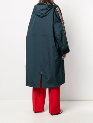 Fendi FF motif oversized hooded parka