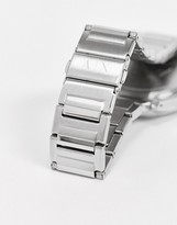 Thumbnail for your product : Armani Exchange stainless steel silver watch