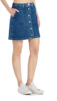 Thumbnail for your product : Lee Button Up Denim Skirt In Acid Stone