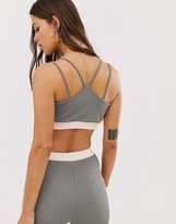 Thumbnail for your product : Micha Lounge crop bralette with strap detail two-piece