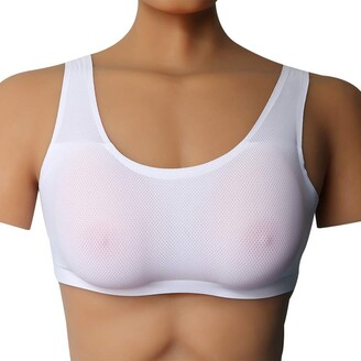 One Piece Triangle Silicone Breast Forms Mastectomy Prosthesis Bra Enhancer  Inserts Concave Bra Pads