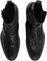 Thumbnail for your product : Jimmy Choo HOLDEN Black Lacquered Python Boots