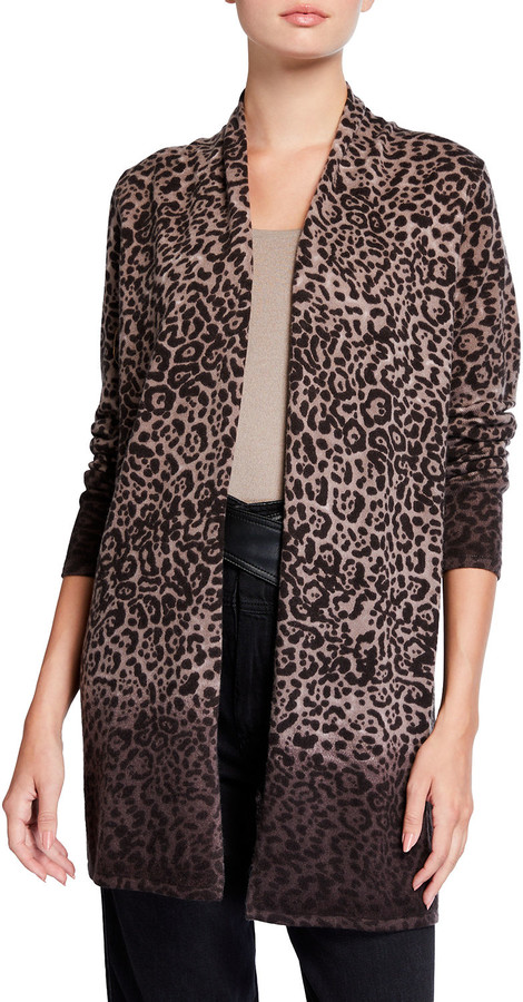 leopard duster cardigan
