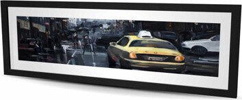 Lark Manor New York in the Dark - Framed Matted Print | Home Decor