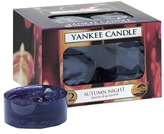 Yankee Candle Autumn Night Scented Tea Light Candles - Pack of 12