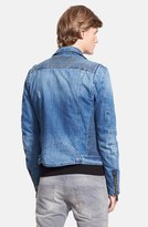 Thumbnail for your product : Balmain Pierre Distressed Denim Moto Jacket