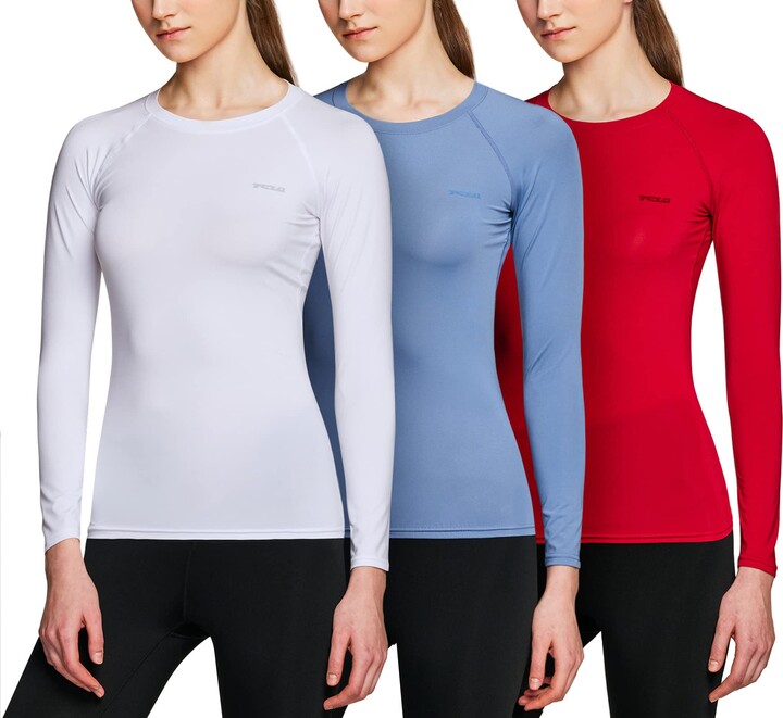 TSLA Women's Sports Compression Shirt in 1 or 3 Pack - ShopStyle ...