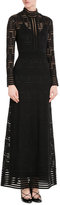 Thumbnail for your product : M Missoni Floor-Length Dress with Sheer Inserts