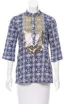 Thumbnail for your product : Figue Jasmine Sequin-Embellished Tunic w/ Tags Indigo Jasmine Sequin-Embellished Tunic w/ Tags