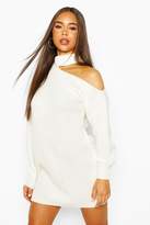 Thumbnail for your product : boohoo Cut Out Knitted Dress