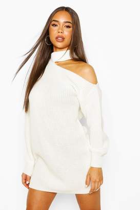 boohoo Cut Out Knitted Dress