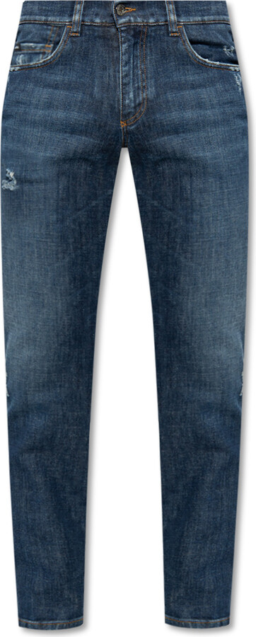 Kansan Faded Blue Wash Skinny Jeans