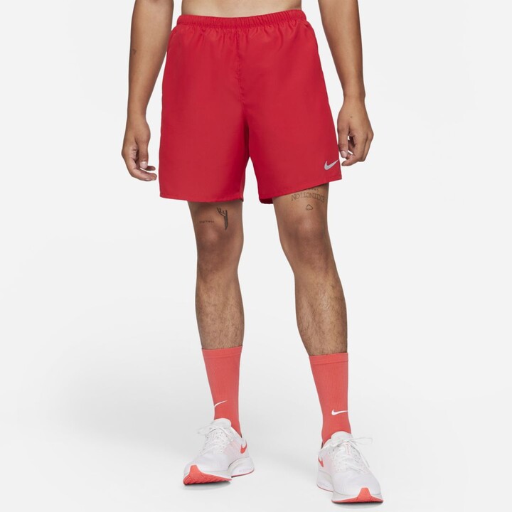 red nike running shorts