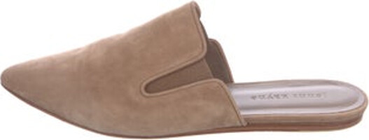 Jenni Kayne Suede Mules Neutrals Pointed-Toes
