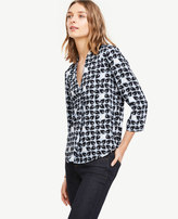 Thumbnail for your product : Ann Taylor Leafed V-Neck Matte Jersey Top
